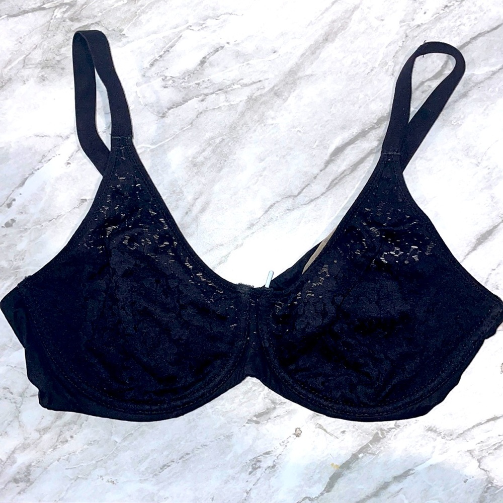 Chantelle black lace Underwire bra 36 C